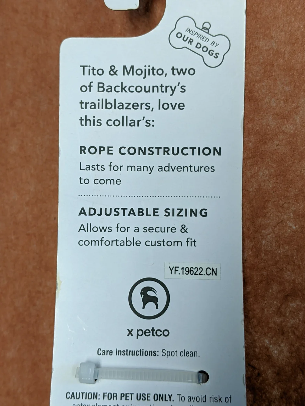 Backcountry petco dog